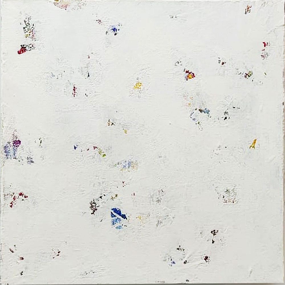 ANTONIO CAMBA · HUELLAS 8 — Acrílico sobre lienzo · 30×30 cm · 2018
