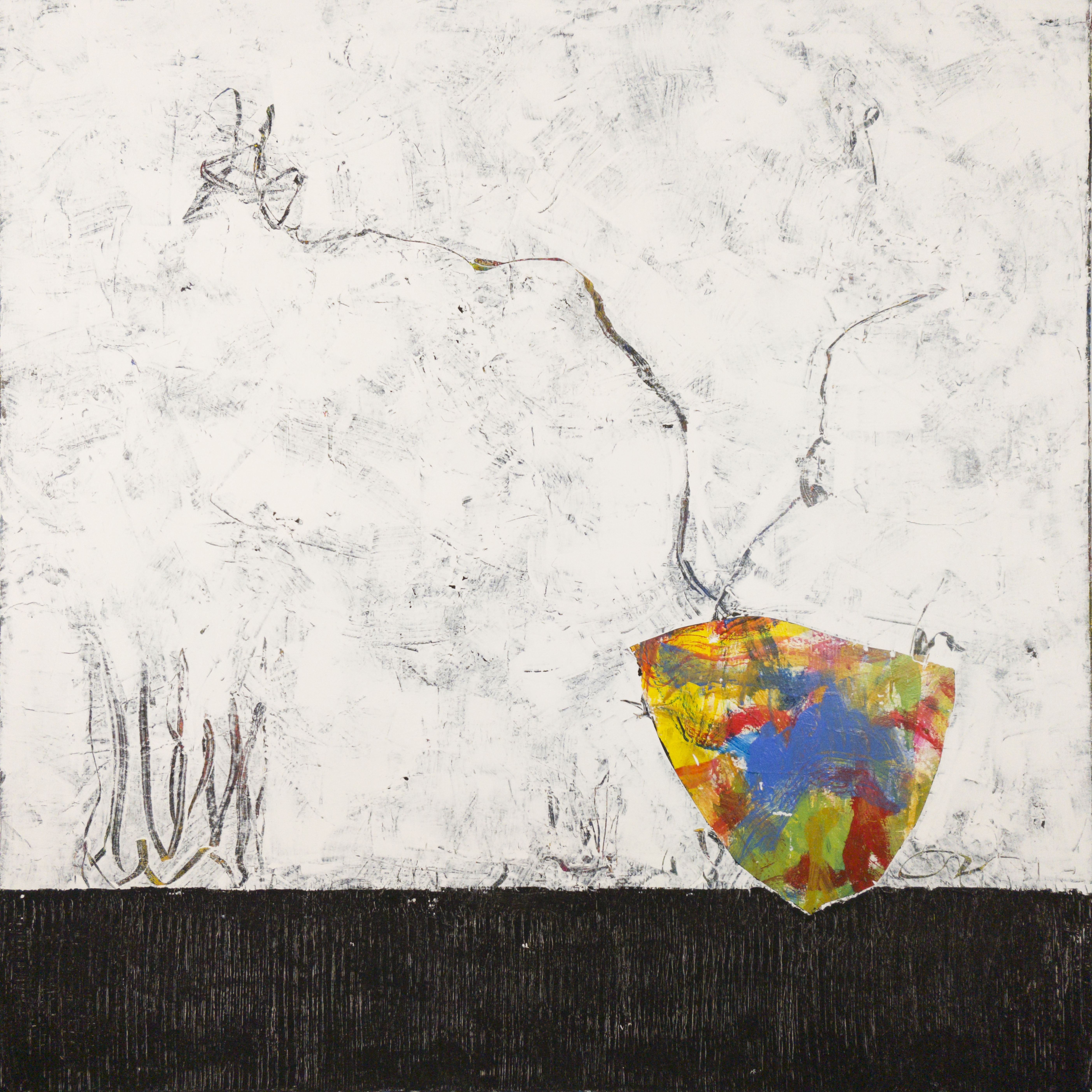 Obra de la serie Semillas de Antonio Camba.