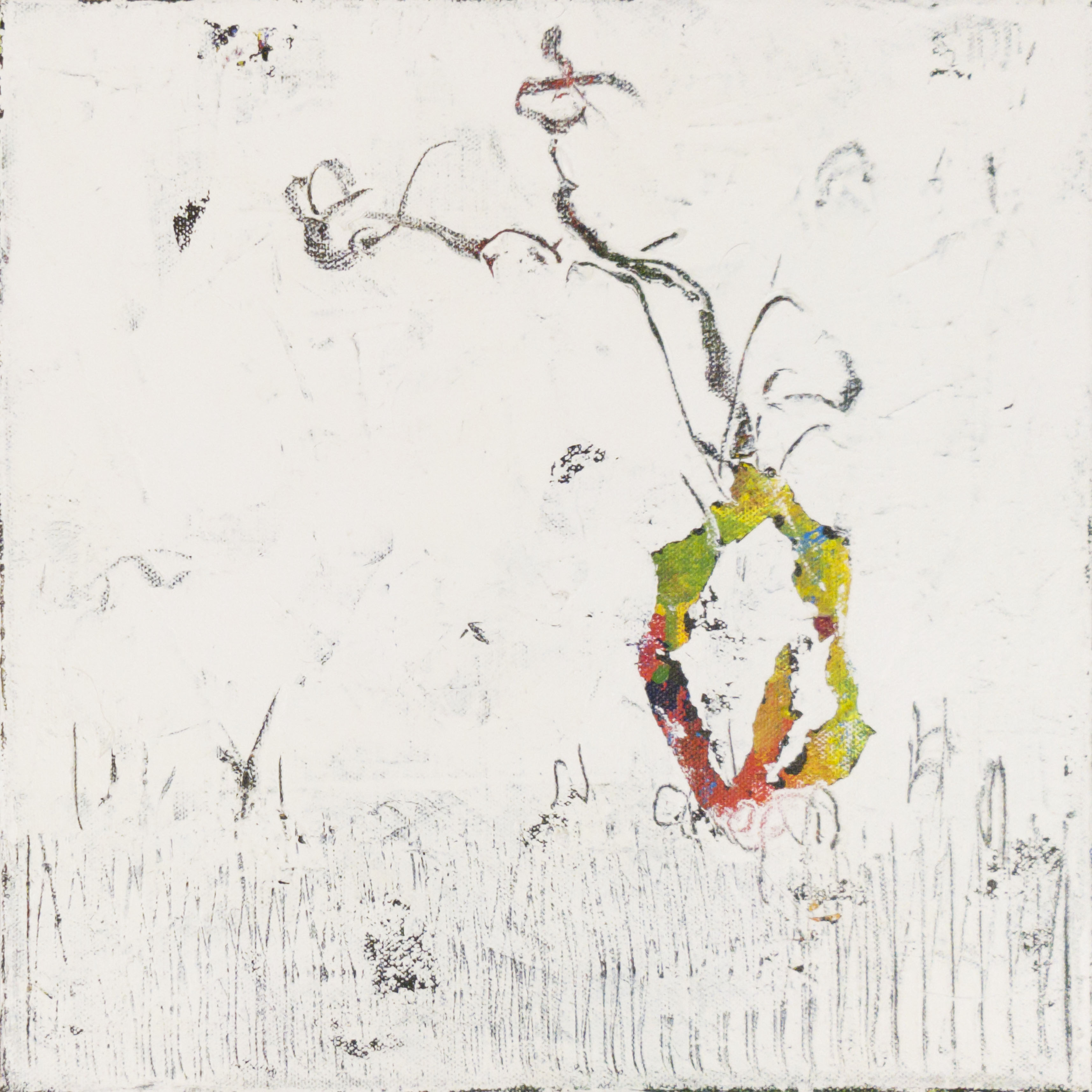 Obra de la serie Semillas de Antonio Camba.
