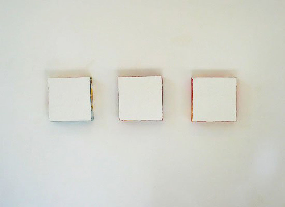 ANTONIO CAMBA · AUSENCIA 1 — Mixta sobre lienzo · 30 × 30 cm cada pieza · 2007—actual