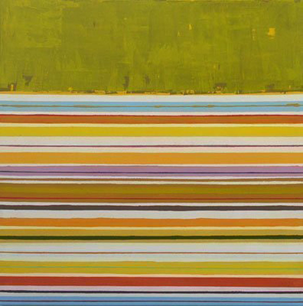ANTONIO CAMBA · FRONTERAS 1 — Acrílico sobre lienzo · 80×80 cm · 2009