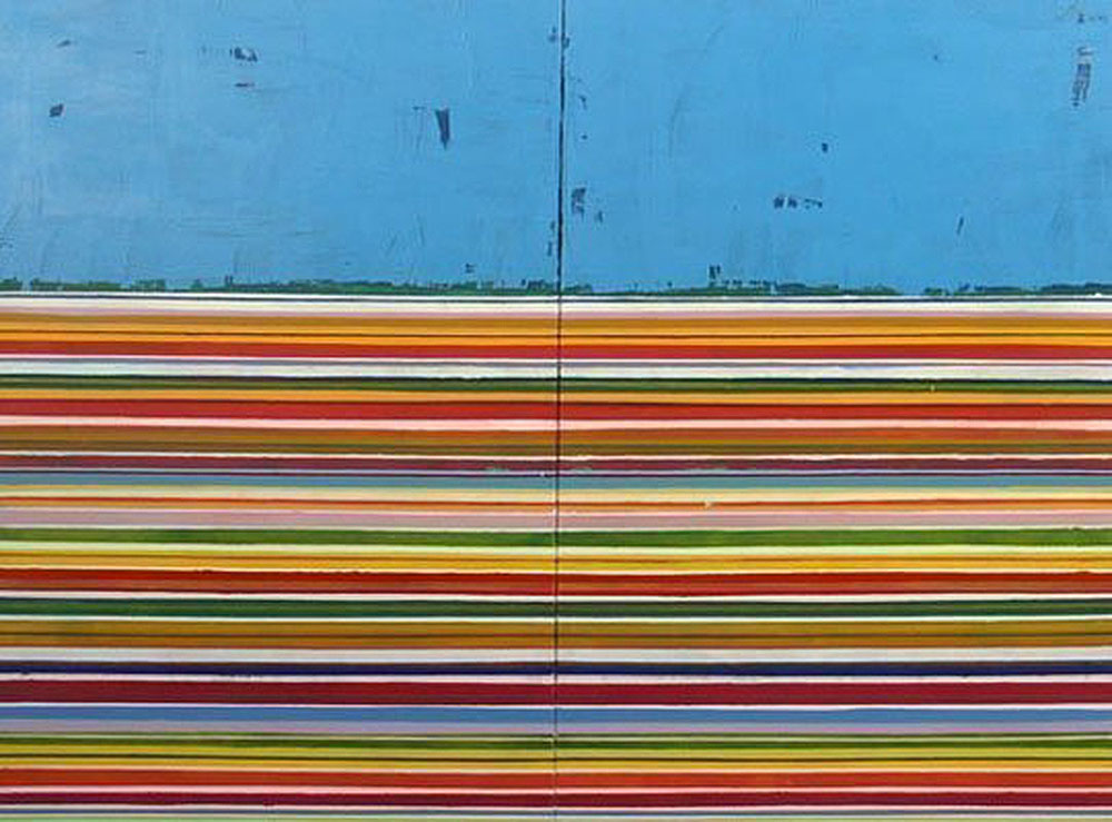 ANTONIO CAMBA · FRONTERAS 3 — Acrílico sobre lienzo · 160×120 cm · 2009