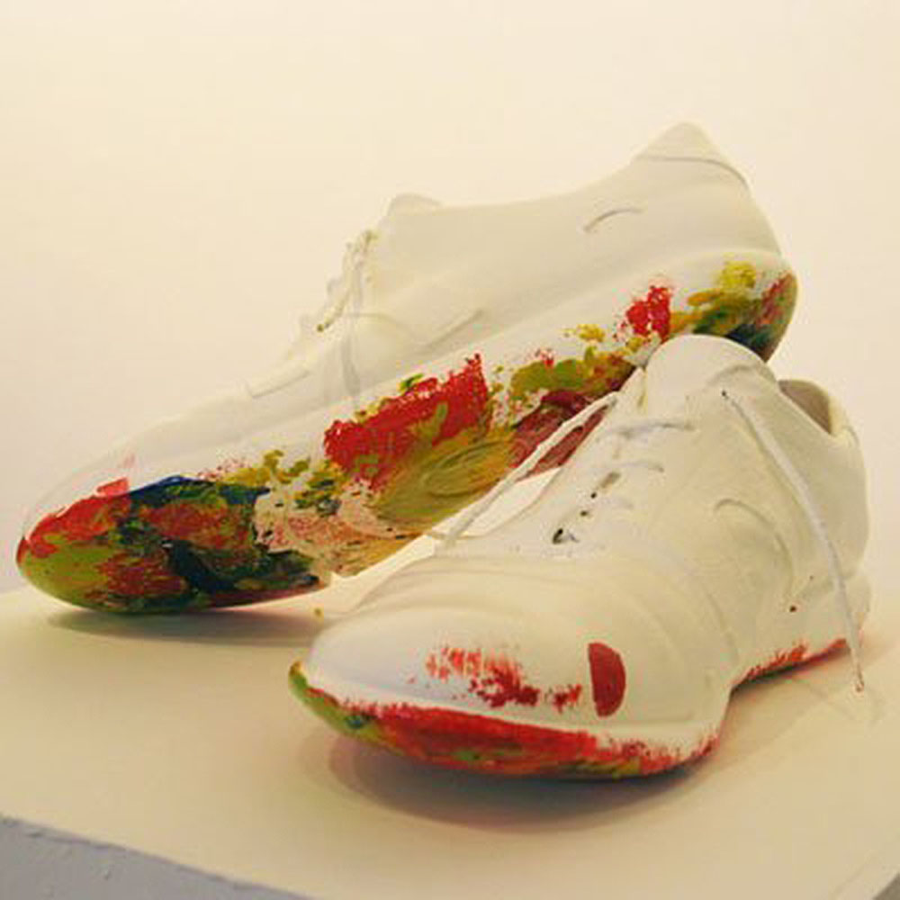 ANTONIO CAMBA · ZAPATOS CAMPER — Técnica mixta sobre zapatos · 2010